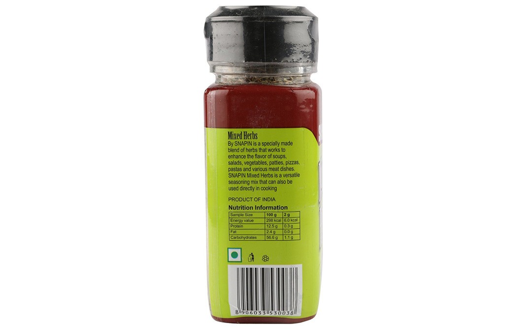 Snapin Mixed Herbs    Bottle  25 grams